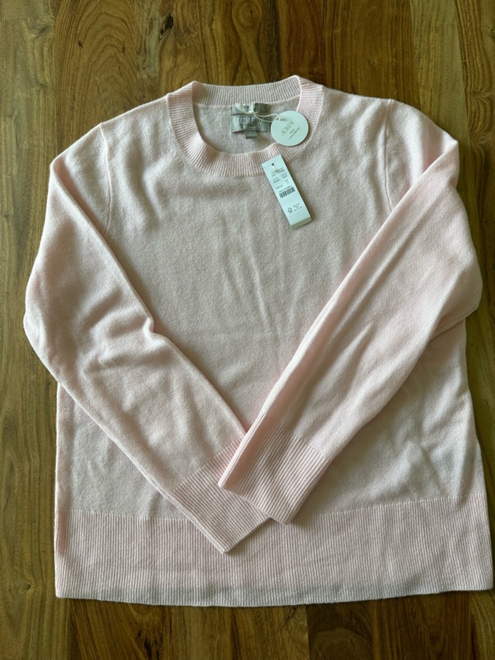 J.CREW Classic Fit Cashmere Sweater in Washed Pink - Picture 3 of 3